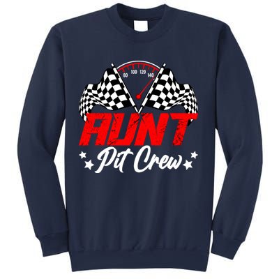 Aunt Pit Crew Birthday Party Race Car Lover Racing Family Sweatshirt