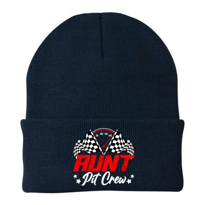 Aunt Pit Crew Birthday Party Race Car Lover Racing Family Beanie