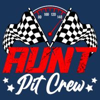 Aunt Pit Crew Birthday Party Race Car Lover Racing Family 16 in Basic Backpack