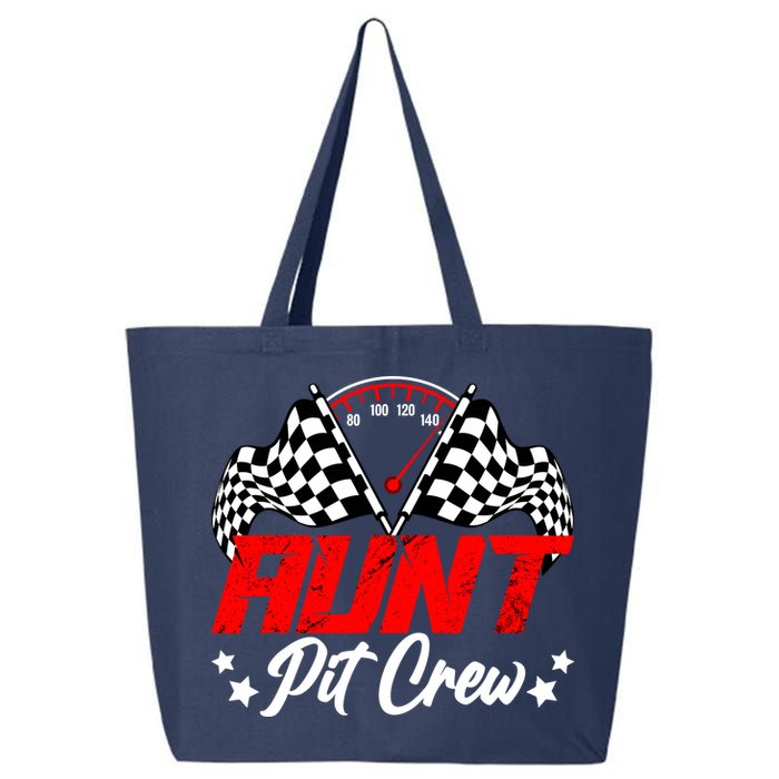 Aunt Pit Crew Birthday Party Race Car Lover Racing Family 25L Jumbo Tote