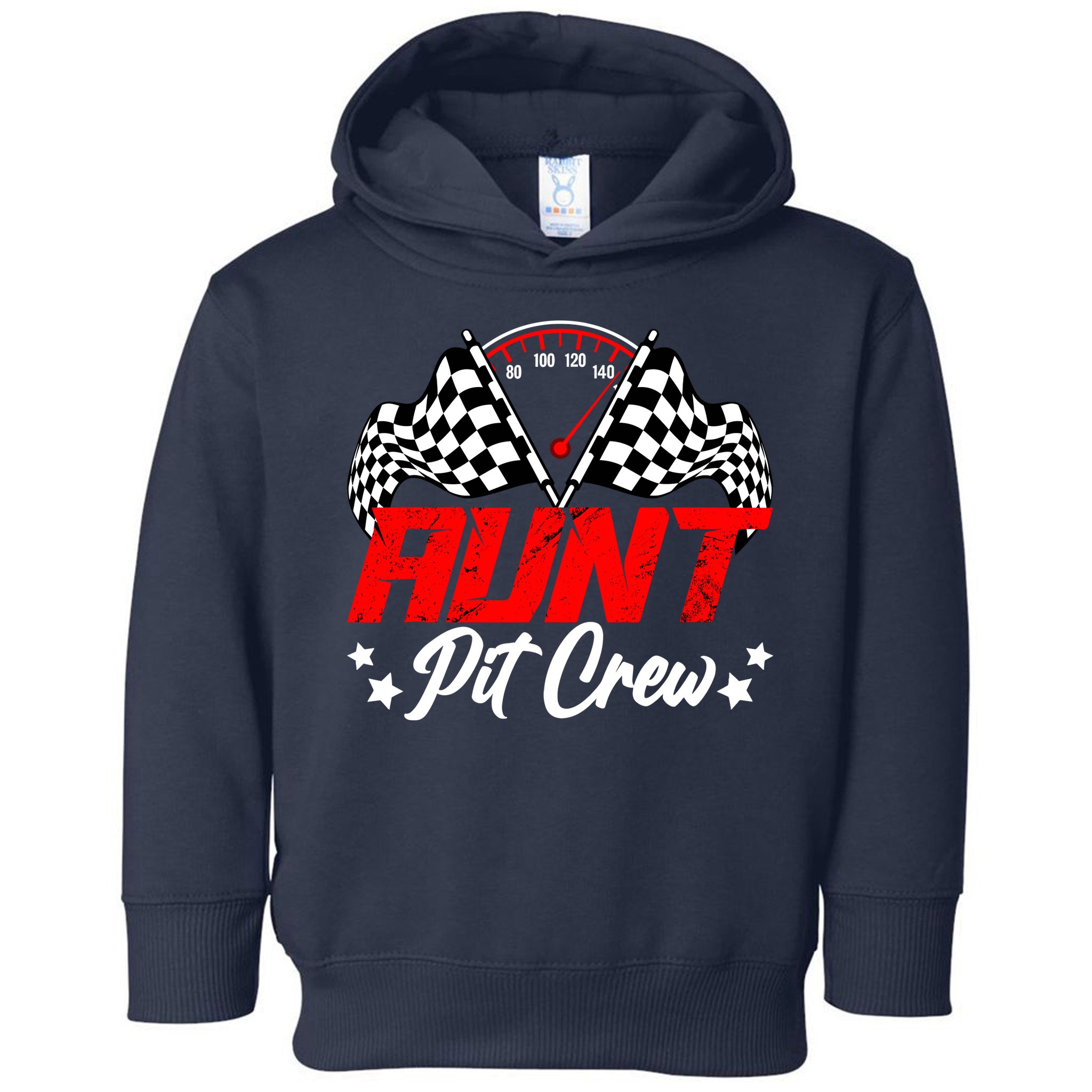 Aunt Pit Crew Birthday Party Race Car Lover Racing Family Toddler Hoodie