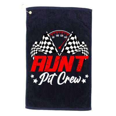Aunt Pit Crew Birthday Party Race Car Lover Racing Family Golf Towel