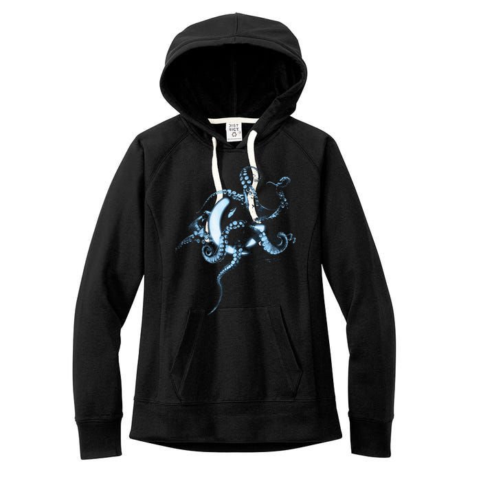 A Perfect Circle – Glowing Octopus Women's Fleece Hoodie