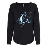 A Perfect Circle – Glowing Octopus Womens California Wash Sweatshirt