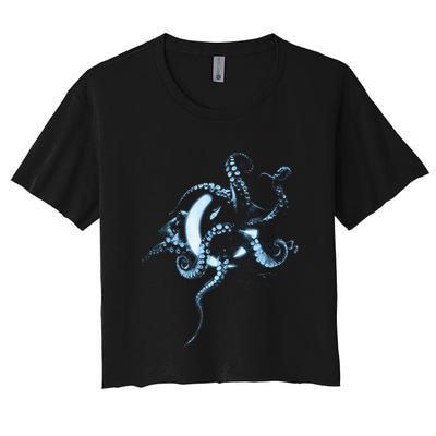 A Perfect Circle – Glowing Octopus Crop Top