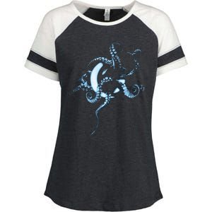 A Perfect Circle – Glowing Octopus Enza Ladies Jersey Colorblock Tee