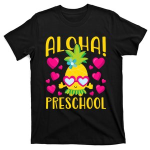 Aloha Preschool Cute Pineapple Student Teacher T-Shirt