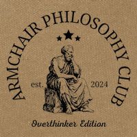 Armchair Philosophy Club Cotton Canvas Backpack