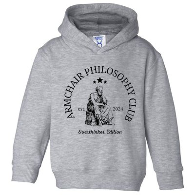 Armchair Philosophy Club Toddler Hoodie