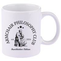 Armchair Philosophy Club 11oz C Handle Ceramic Mug