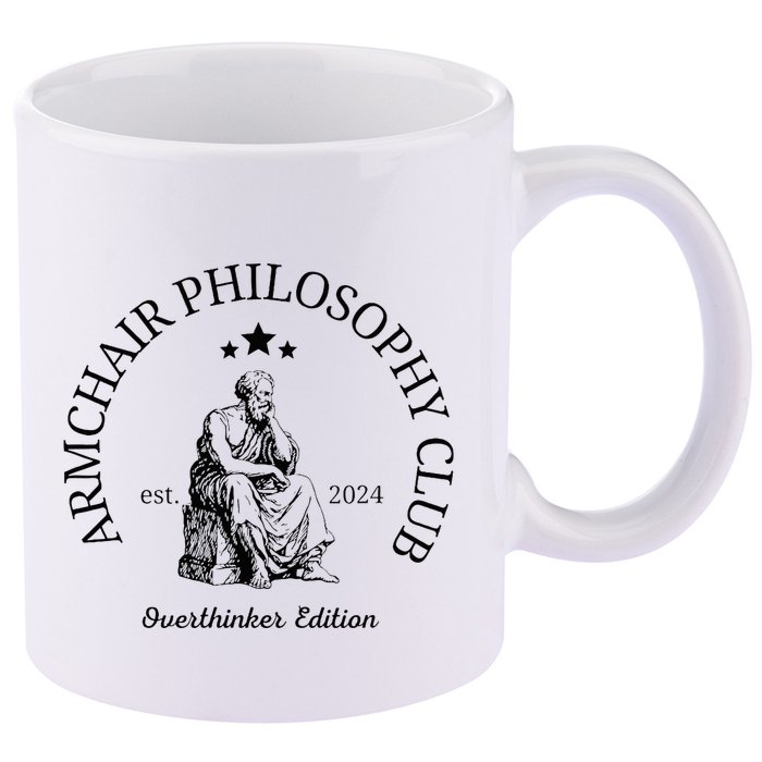 Armchair Philosophy Club 11oz C Handle Ceramic Mug
