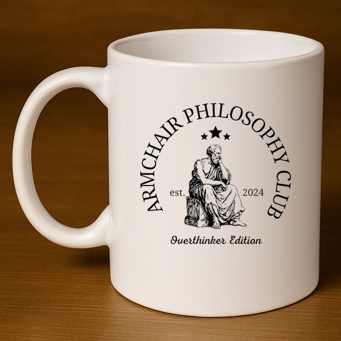 Armchair Philosophy Club 11oz C Handle Ceramic Mug