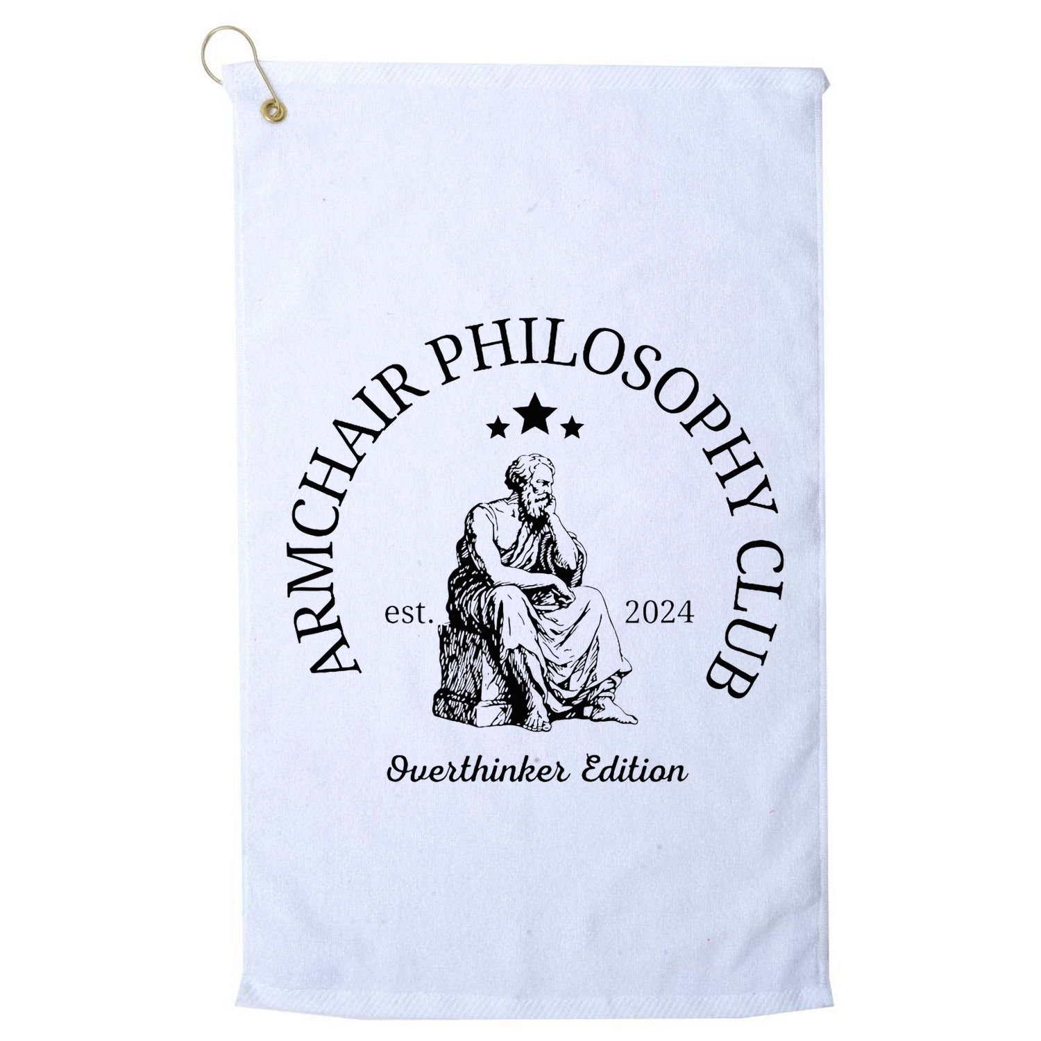 Armchair Philosophy Club Golf Towel