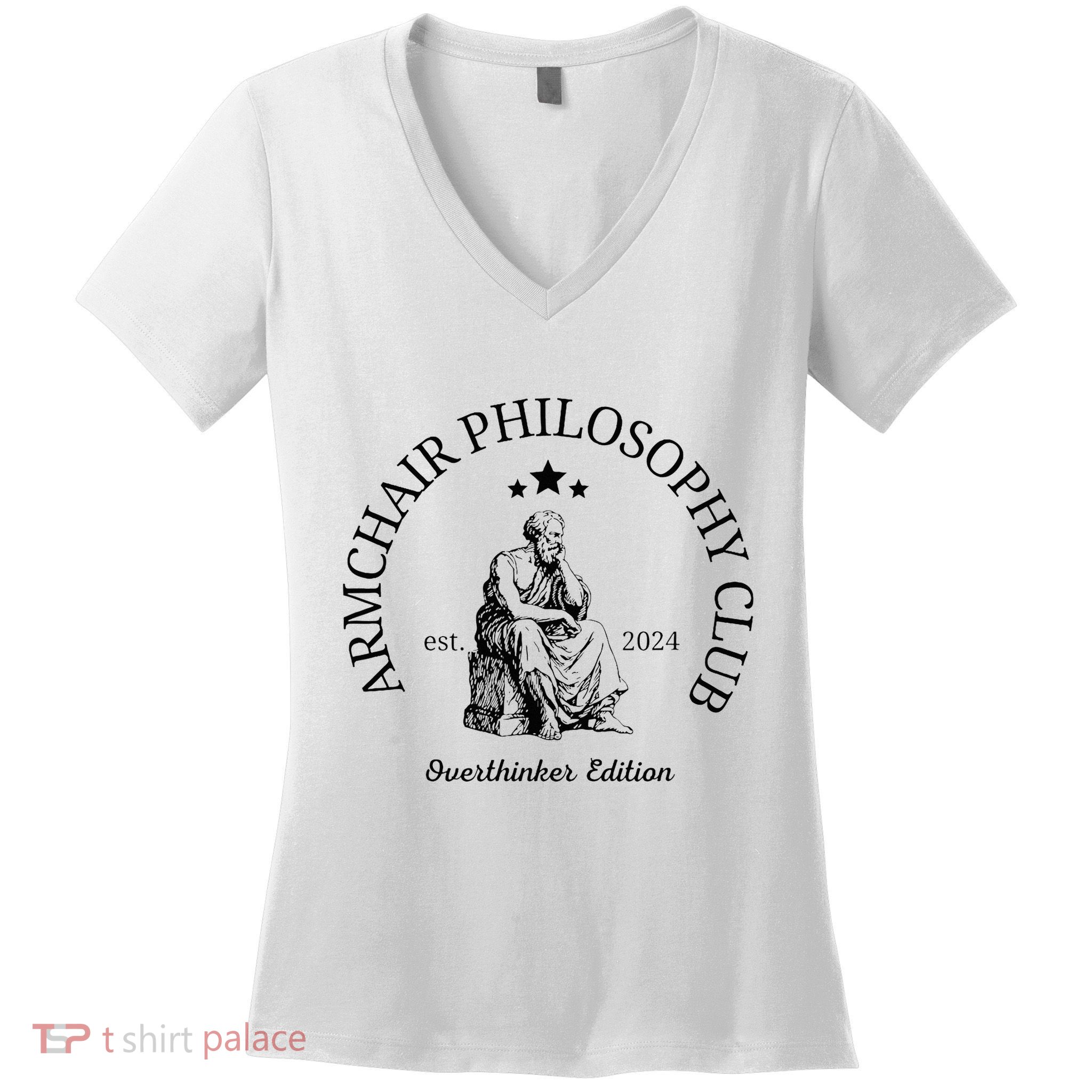 Armchair Philosophy Club Women's V-Neck T-Shirt