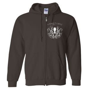 A Perfect Circle Octopus Pi Day Full Zip Hoodie