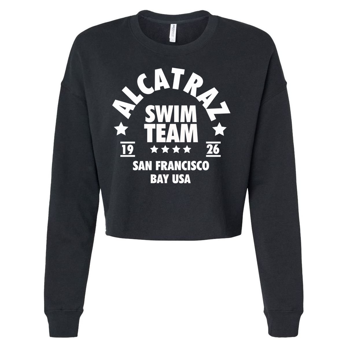 Alcatraz Prison Clothing Gift Alcatraz Swim Team Gift Cropped Pullover Crew