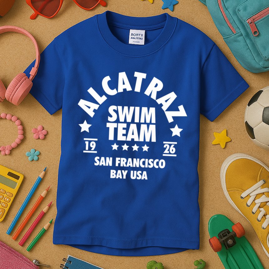 Alcatraz Prison Clothing Gift Alcatraz Swim Team Gift Kids T-Shirt