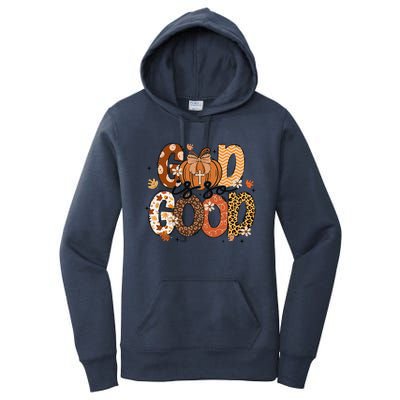 Autumn Pumpkin Christian Thanksgiving Faith God Is So Good Gift Women's Pullover Hoodie