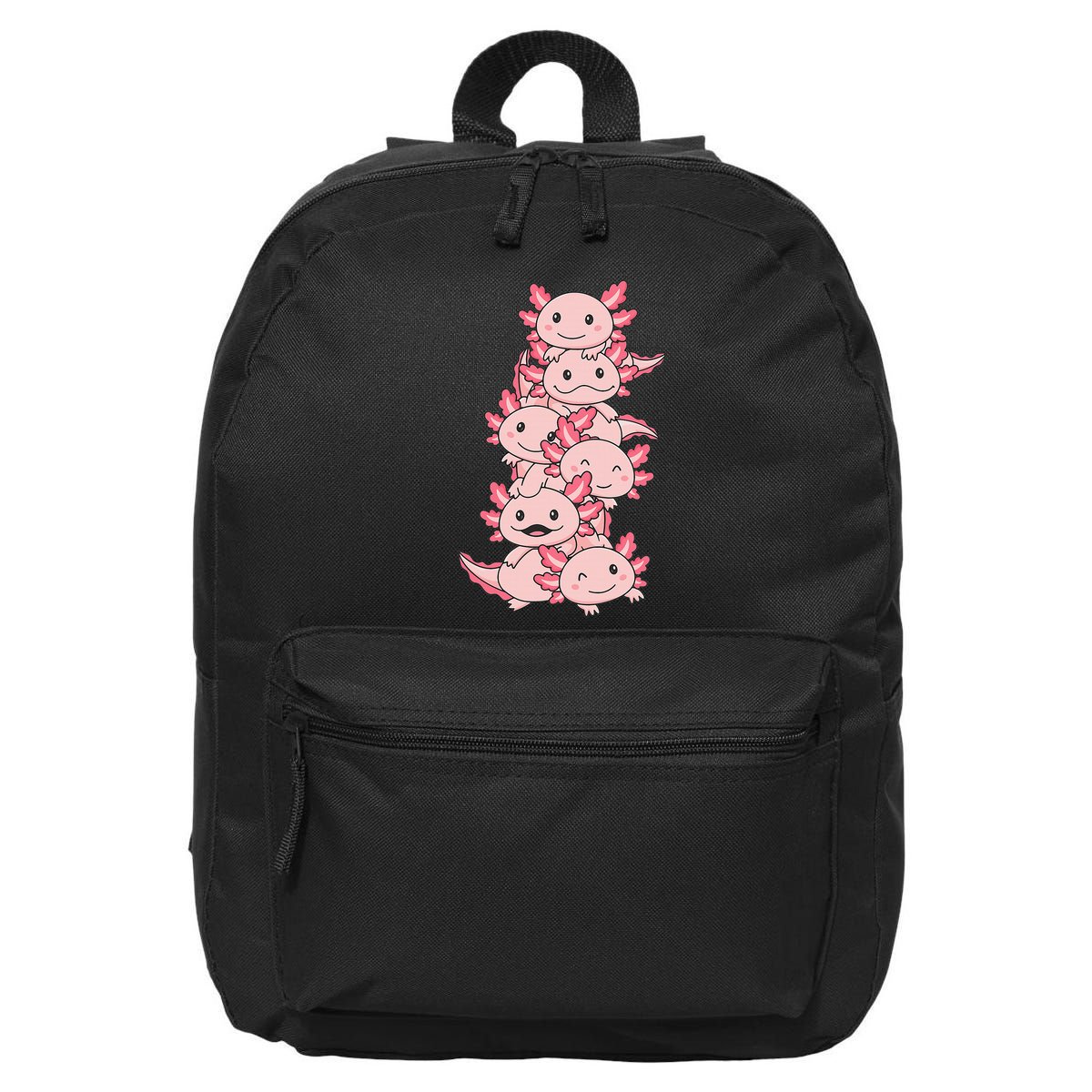 Axolotl Pile Cute Animals Kawaii Anime 16 in Basic Backpack