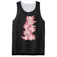 Axolotl Pile Cute Animals Kawaii Anime Mesh Reversible Basketball Jersey Tank