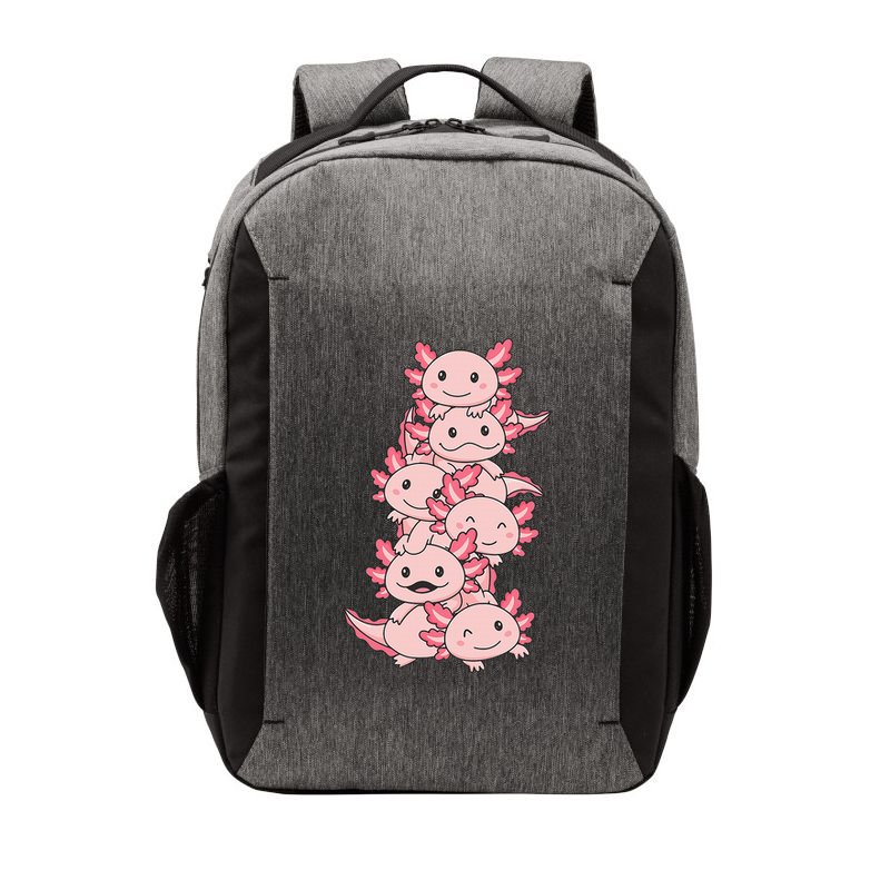 Axolotl Pile Cute Animals Kawaii Anime Vector Backpack