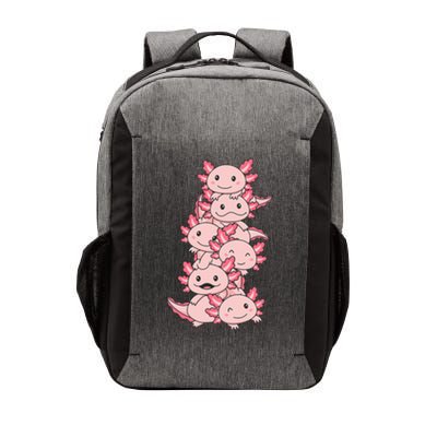 Axolotl Pile Cute Animals Kawaii Anime Vector Backpack