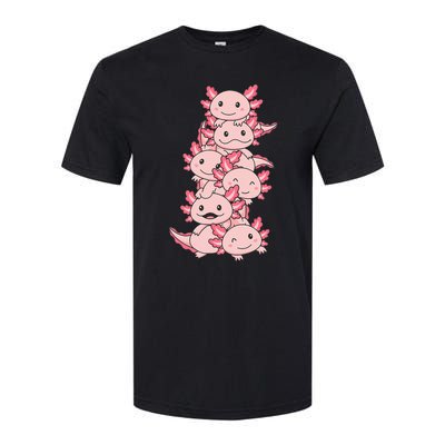 Axolotl Pile Cute Animals Kawaii Anime Softstyle® CVC T-Shirt