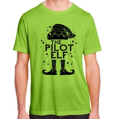 Aircraft Pilot Christmas Airplane Aviator The Pilot Elf Gift Adult ChromaSoft Performance T-Shirt