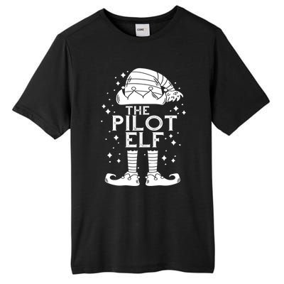 Aircraft Pilot Christmas Airplane Aviator The Pilot Elf Gift Tall Fusion ChromaSoft Performance T-Shirt