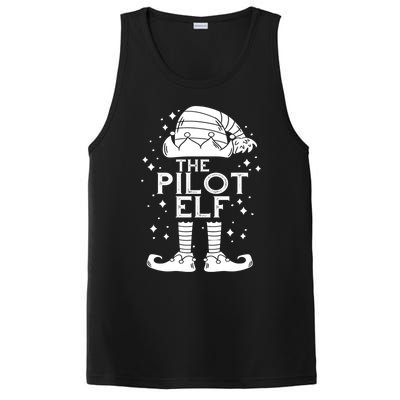 Aircraft Pilot Christmas Airplane Aviator The Pilot Elf Gift PosiCharge Competitor Tank