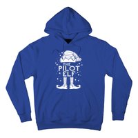 Aircraft Pilot Christmas Airplane Aviator The Pilot Elf Gift Hoodie