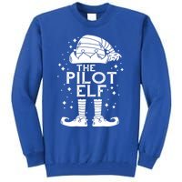 Aircraft Pilot Christmas Airplane Aviator The Pilot Elf Gift Tall Sweatshirt