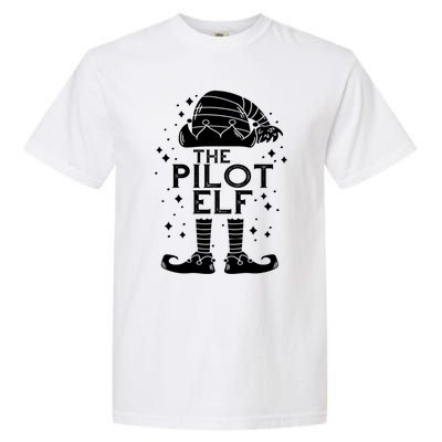 Aircraft Pilot Christmas Airplane Aviator The Pilot Elf Gift Garment-Dyed Heavyweight T-Shirt