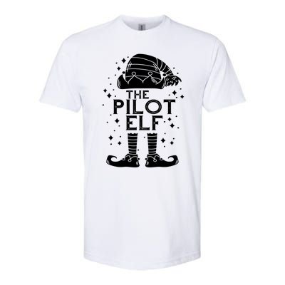 Aircraft Pilot Christmas Airplane Aviator The Pilot Elf Gift Softstyle CVC T-Shirt