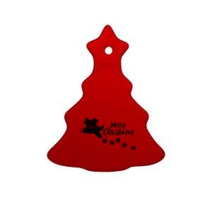 Aircraft Pilot Christmas Xmas Airplane Merry Christmas Gift Ceramic Tree Ornament