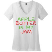 Apple Picking Crew Fall Family Outfit Autumn Fall Apple Lover Apple Picking Women's V-Neck T-Shirt
