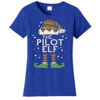 Aircraft Pilot Christmas Airplane Aviator The Pilot Elf Meaningful Gift Women's T-Shirt