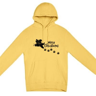 Aircraft Pilot Christmas Xmas Airplane Merry Christmas Gift Premium Pullover Hoodie