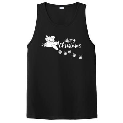 Aircraft Pilot Christmas Xmas Airplane Merry Christmas Gift PosiCharge Competitor Tank