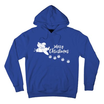 Aircraft Pilot Christmas Xmas Airplane Merry Christmas Gift Hoodie