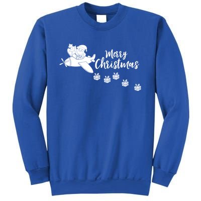 Aircraft Pilot Christmas Xmas Airplane Merry Christmas Gift Sweatshirt