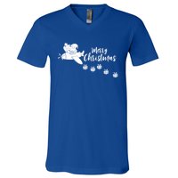 Aircraft Pilot Christmas Xmas Airplane Merry Christmas Gift V-Neck T-Shirt