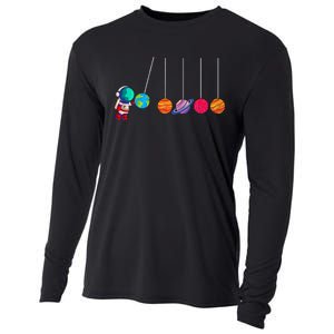 Astrophysicist Planet Cradle Astronomy Cooling Performance Long Sleeve Crew