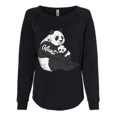 Aunt Panda Cub Hug Cute Bear Mothers Day Aunty Auntie Gift Womens California Wash Sweatshirt