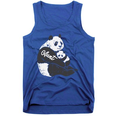 Aunt Panda Cub Hug Cute Bear Mothers Day Aunty Auntie Gift Tank Top