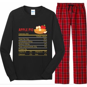 Apple Pie Calories Turkey Thanksgiving Day Thanksgiving Day Cool Gift Long Sleeve Pajama Set