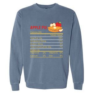 Apple Pie Calories Turkey Thanksgiving Day Thanksgiving Day Cool Gift Garment-Dyed Sweatshirt