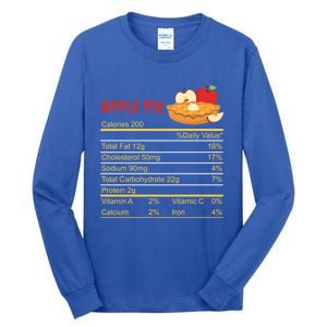 Apple Pie Calories Turkey Thanksgiving Day Thanksgiving Day Cool Gift Tall Long Sleeve T-Shirt