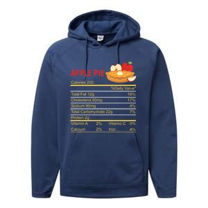 Apple Pie Calories Turkey Thanksgiving Day Thanksgiving Day Cool Gift Performance Fleece Hoodie