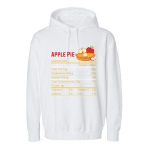 Apple Pie Calories Turkey Thanksgiving Day Thanksgiving Day Cool Gift Garment-Dyed Fleece Hoodie